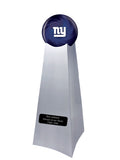 Championship Trophy Cremation Urn with Optional Football and New York Giants Ball Decor and Custom Metal Plaque - Memorials4u