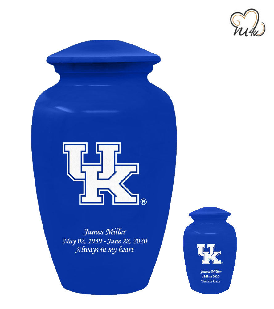 University of Kentucky Wildcats Memorial Cremation Urn - Blue