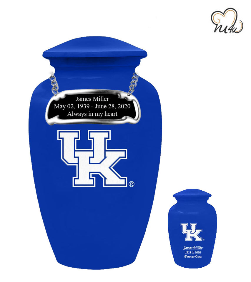 University of Kentucky Wildcats Memorial Cremation Urn - Blue