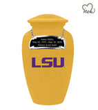 Louisiana State University Tigers College Cremation Urn - Yellow - Memorials4u