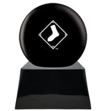 Baseball Cremation Urns For Human Ashes - Baseball Team Cremation Urn and Chicago White Sox Ball Decor with custom metal plaque - Memorials4u