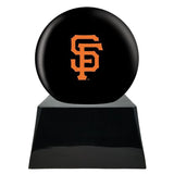 Baseball Team Urn - San Francisco Giants Ball Decor with Custom Metal Plaque Baseball Cremation Urn for Human Ashes - MLB URN - Memorials4u