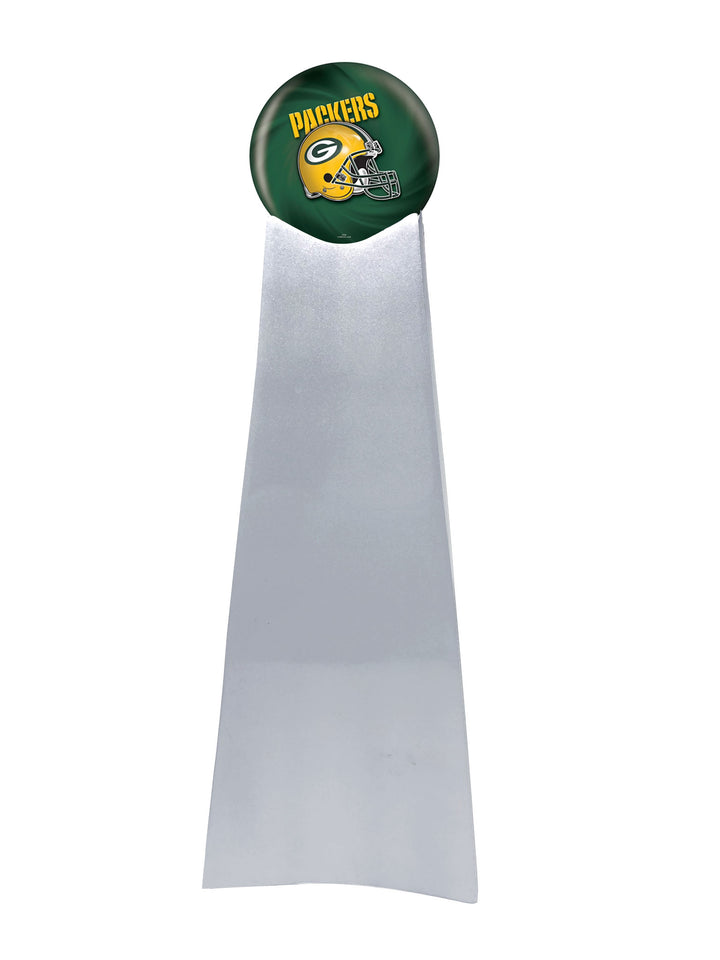 Championship Trophy Cremation Urn with Optional Green Bay Packers Ball Decor and Custom Metal Plaque - Memorials4u