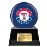 Baseball Team Urn - Texas Rangers Ball Decor with Custom Metal Plaque Baseball Cremation Urn for Human Ashes - MLB URN - Memorials4u
