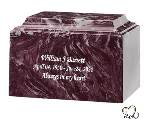 Merlot Cultured Marble Urn - Memorials4u