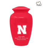 Nebraska University Cornhuskers College Cremation Urn - Red - Memorials4u