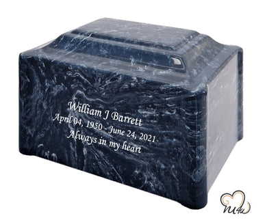 Ocean Breeze Pillared Cultured Marble Adult Cremation Urn - Memorials4u