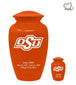 Oklahoma State University Cowboys College Cremation Urn - Orange - Memorials4u