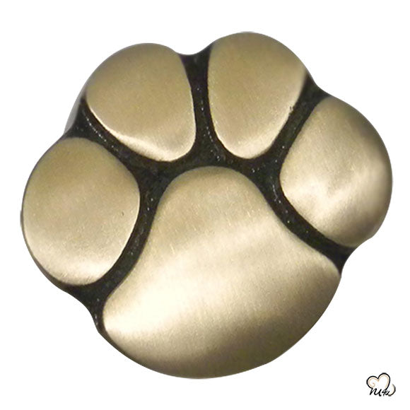 Pet Keepsake Urn - Paw Print Pet Urn - Custom Urn for Pet Ashes in Gold -  Memorials4u