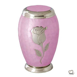Pink Floral Design Cremation Urn, Funeral Urns - Memorials4u