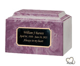 Purple Cultured Marble Urn - Memorials4u