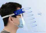 Face Shield-6 Pack, Full Face with Clear Film Elastic Band and Comfort Sponge Protective Face Shield, Reusable Transparent Safety Breathable Visor Anti Saliva Disposable Full Face Shield - Memorials4u