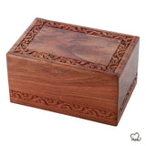 Solid Rosewood Wooden Urn for Ashes - Memorials4u