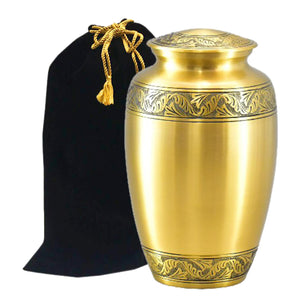 Classic Brass Cremation Urn - Memorials4u