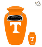 University of Tennessee Volunteers College Cremation Urn - Light Orange - Memorials4u