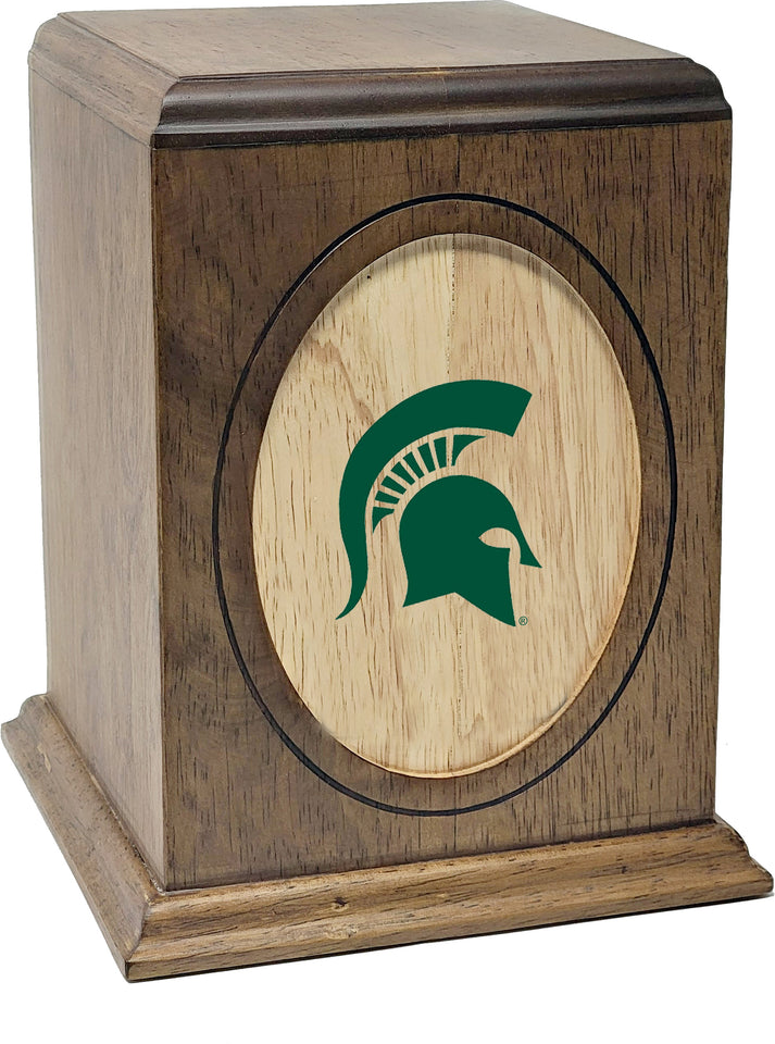 Michigan State University Spartans College Cremation Urn - Green