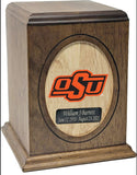 Oklahoma State University Cowboys College Cremation Urn - Orange