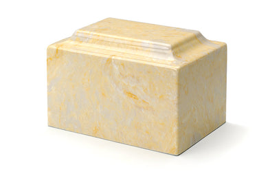 Gold Cultured Marble Premium Cremation Urn