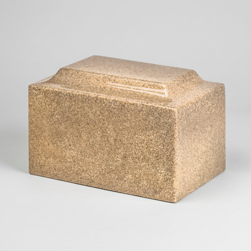 Golden Sand Cultured Granite Premium Cremation Urn – Memorials4u