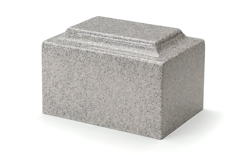 Mist Gray Cultured Granite Premium Cremation Urn
