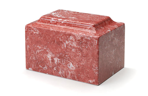 Rose Cultured Marble Premium Cremation Urn